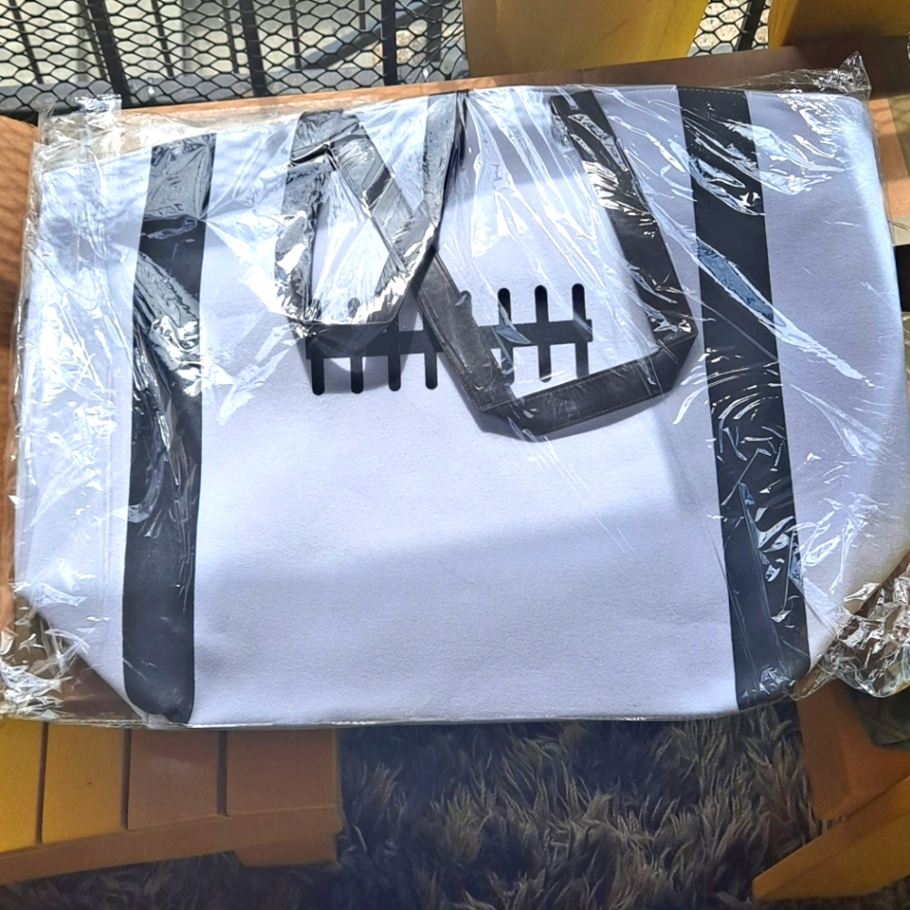 Who loves Football? Large Football Tote